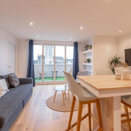 Appt Premium Centre Chateau Terrasse 2 Chambres 6P Vue Exceptionnelle Caen Bagian luar foto