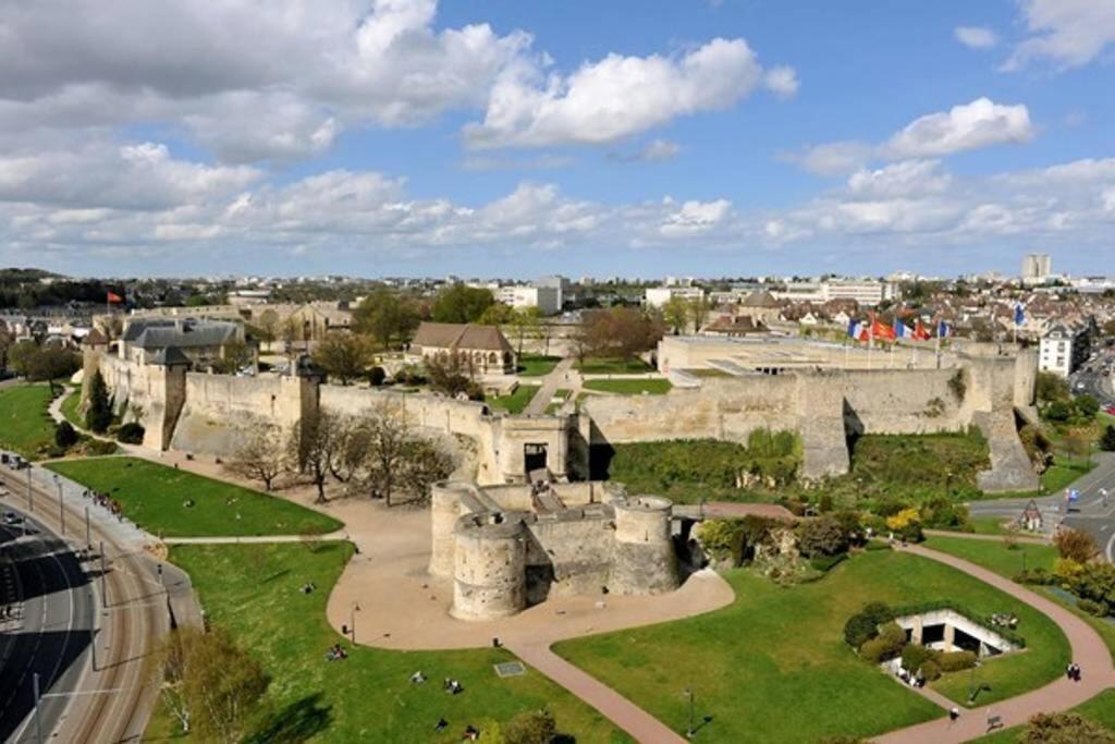 Appt Premium Centre Chateau Terrasse 2 Chambres 6P Vue Exceptionnelle Caen Bagian luar foto