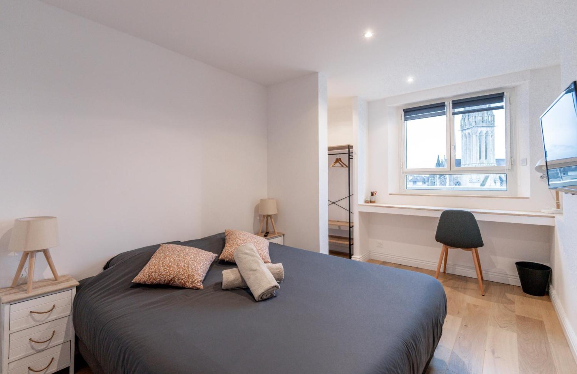 Appt Premium Centre Chateau Terrasse 2 Chambres 6P Vue Exceptionnelle Caen Bagian luar foto