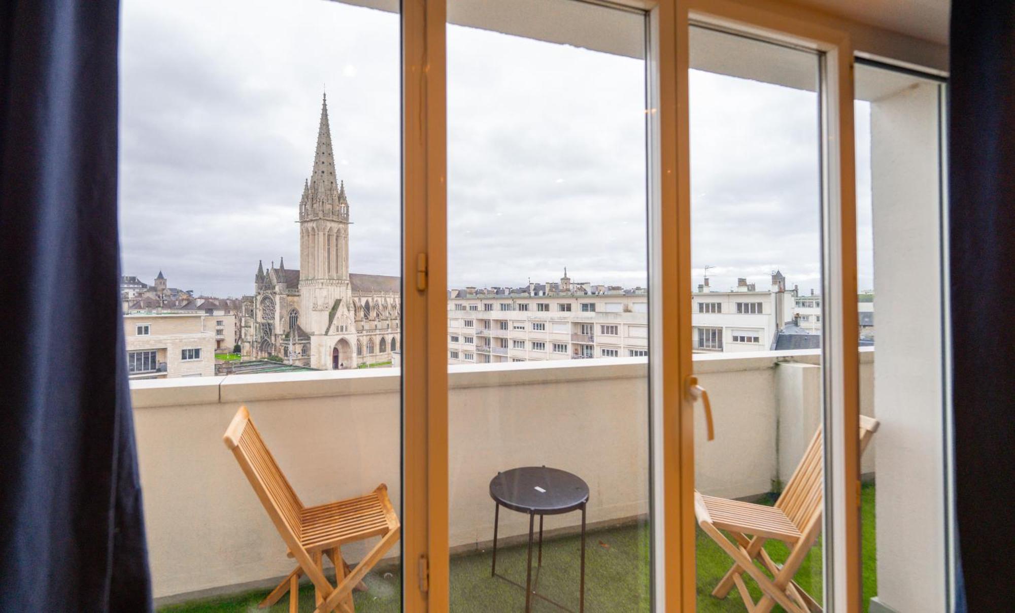Appt Premium Centre Chateau Terrasse 2 Chambres 6P Vue Exceptionnelle Caen Bagian luar foto