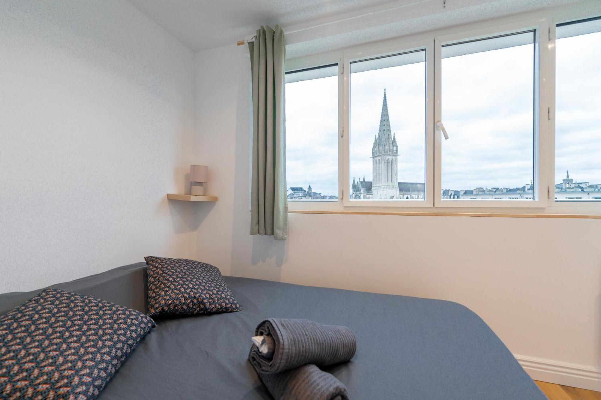 Appt Premium Centre Chateau Terrasse 2 Chambres 6P Vue Exceptionnelle Caen Bagian luar foto